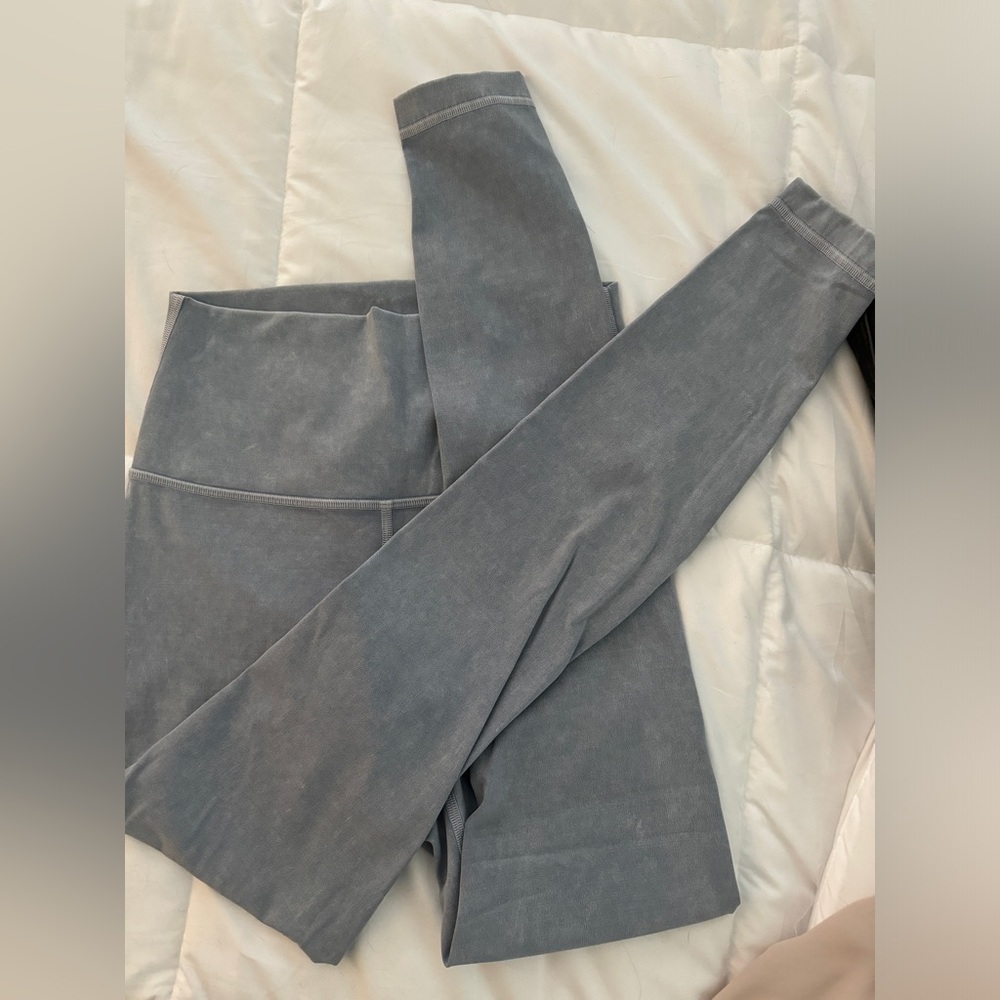 Lululemon leggings. Slate grey. Super cute and soft.